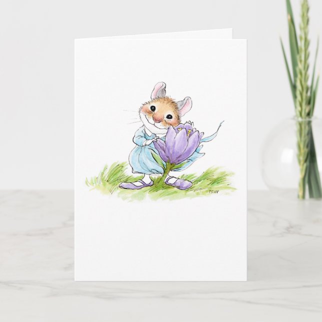 Crocus Mouse Card (Front)