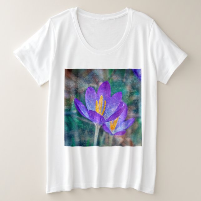 Crocus Plus Size T-Shirt (Design Front)