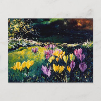 crocus postcard
