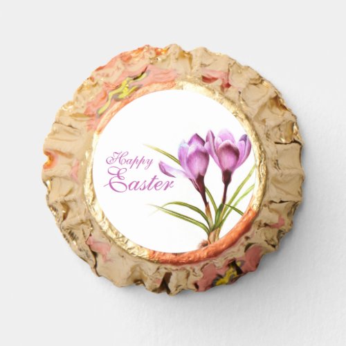 Crocus purple flower watercolor Easter favor gift