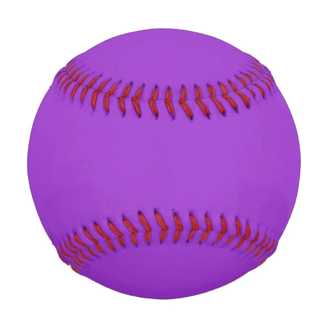 Crocus Purple Solid Color Baseball (Front)