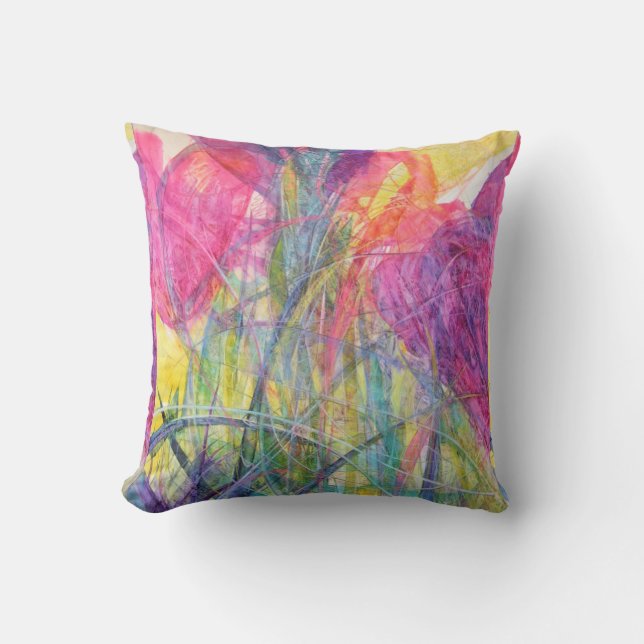 Crocus Throw Pillow (Front)