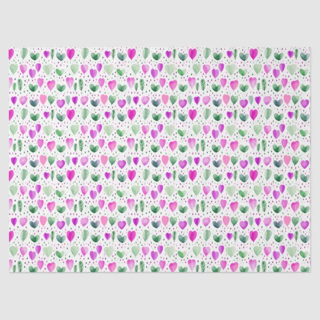 Crocus Tiny Hearts 2 Tissue Paper (Front)