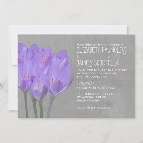 Crocus Wedding Invitations