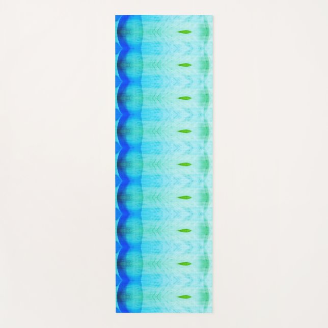 Crocus x GL Ikat 6  Yoga Mat (Front)