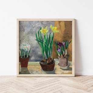 Crocuses and Daffodils in Pots Christopher Wood Poster