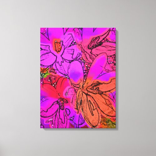 CROCUSES CANVAS PRINT