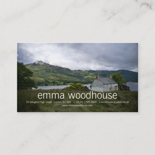 Customizable Croft Personal Business Card