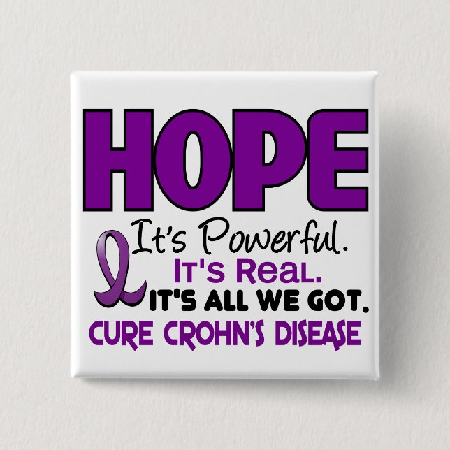 Crohn’s Disease HOPE 1 Button (Front)