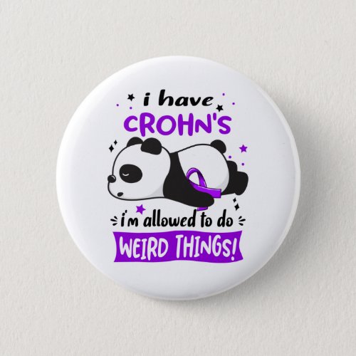 Crohns Awareness Month Ribbon Gifts Button