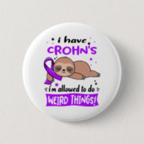 Crohn's Awareness Month Ribbon Gifts Button