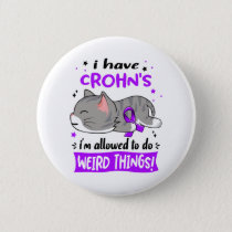 Crohn's Awareness Month Ribbon Gifts Button