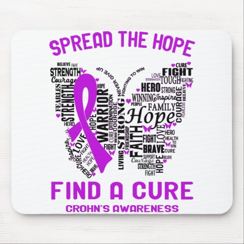 Crohns Awareness Month Ribbon Gifts Mouse Pad