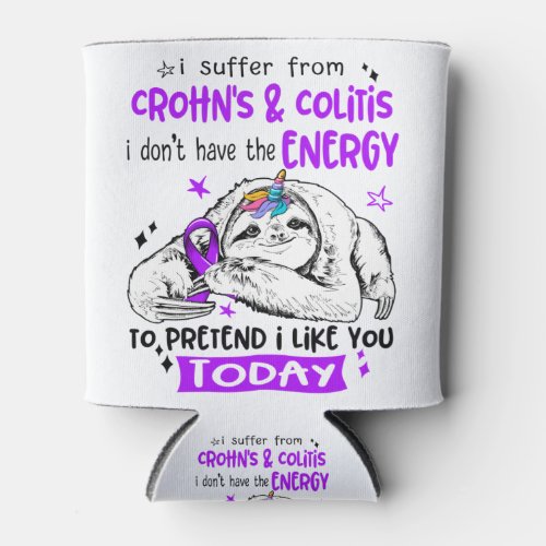 Crohns  Colitis Awareness Month Ribbon Gifts Can Cooler