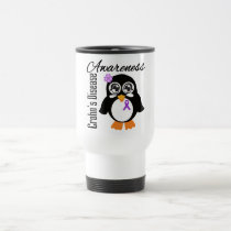 Crohn's Disease Awareness Penguin Travel Mug