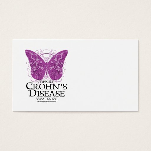 Customizable Crohn's Disease Butterfly Business Card Template