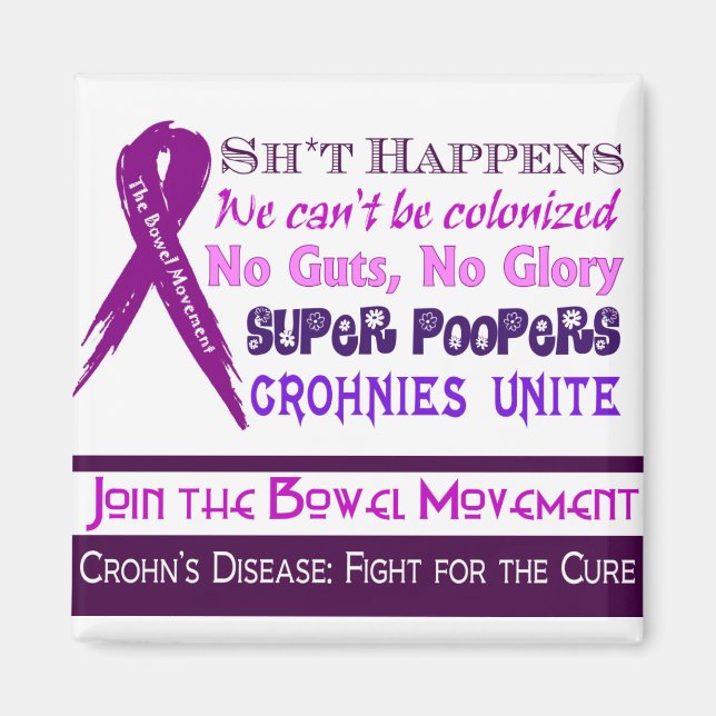 Crohn's Disease Humor Magnet (Front)