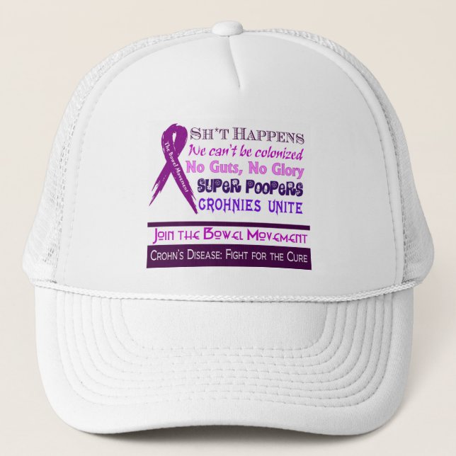 Crohn's Disease Humor Trucker Hat (Front)