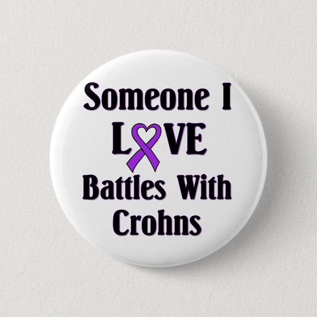 Crohns Disease Pinback Button (Front)