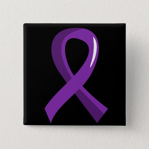 Crohns Disease Purple Ribbon 3 Button
