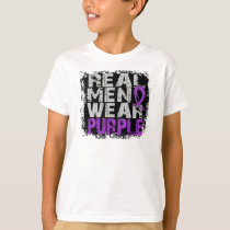 Crohn's Disease Real Men Wear Purple T-Shirt