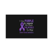 Crohn's Disease T-Shirt For Someone Who Means Worl Enclosure Card