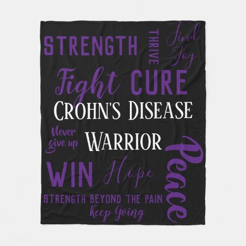 Crohns Disease Warrior blanket