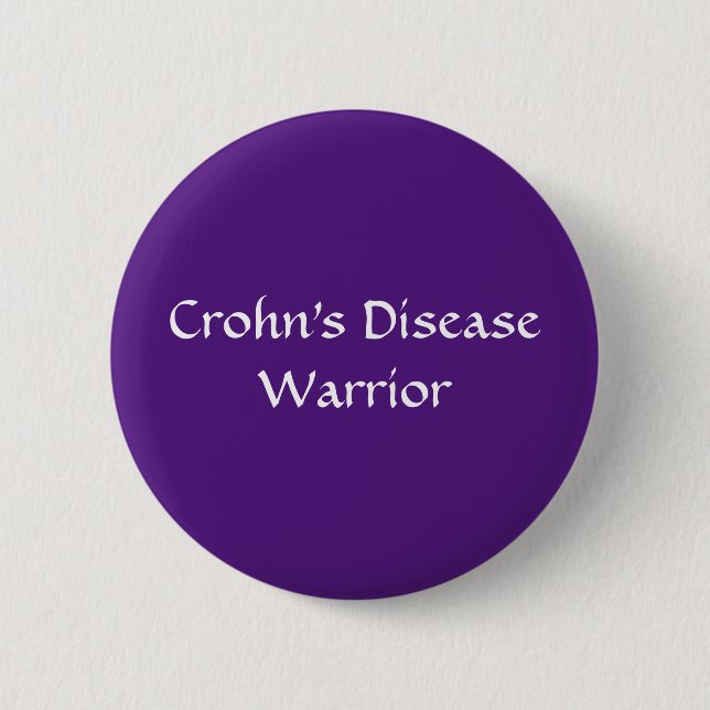 Crohn's Warrior button (Front)