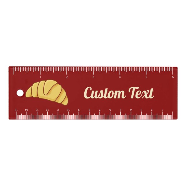 Croissant 6 inch Ruler (Front)
