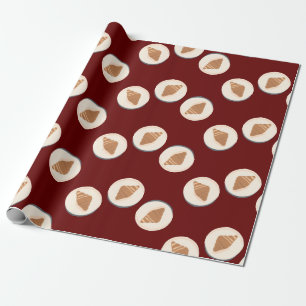 Croissant Artwork Art Food Brunch Wrapping Paper