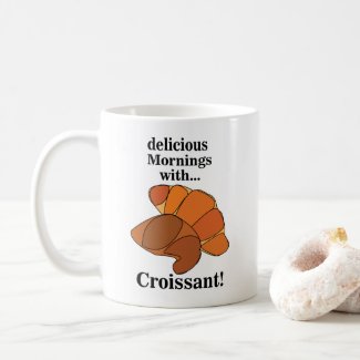 Croissant Breakfast Food Coffee Mug