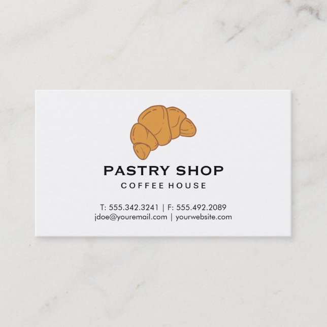 Croissant Business Card (Front)
