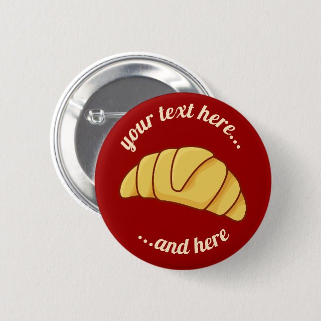 Croissant Button (Front & Back)