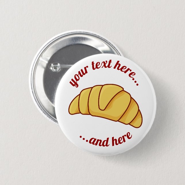 Croissant Button (Front & Back)