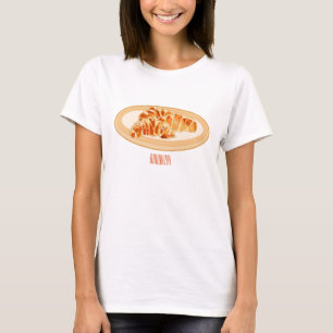 Croissant cartoon illustration T-Shirt