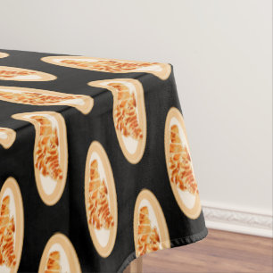 Croissant cartoon illustration tablecloth