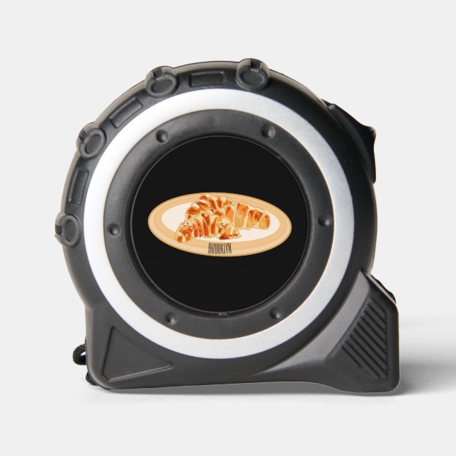 Croissant cartoon illustration  tape measure (Front)