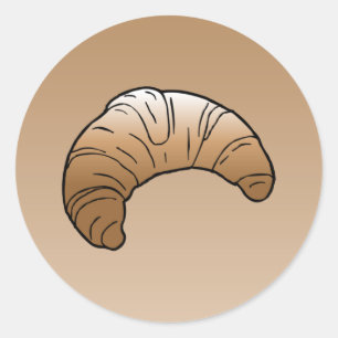 Croissant Classic Round Sticker