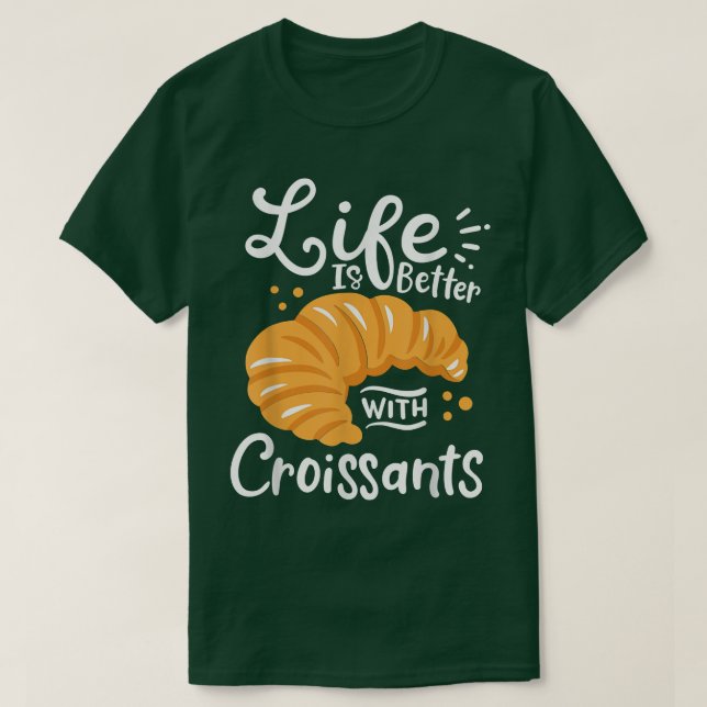 Croissant French Baking  T-Shirt (Design Front)