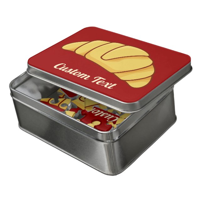 Croissant Jigsaw Puzzle (Lid Open)