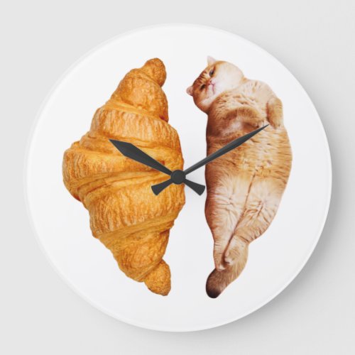 Croissant Large Clock