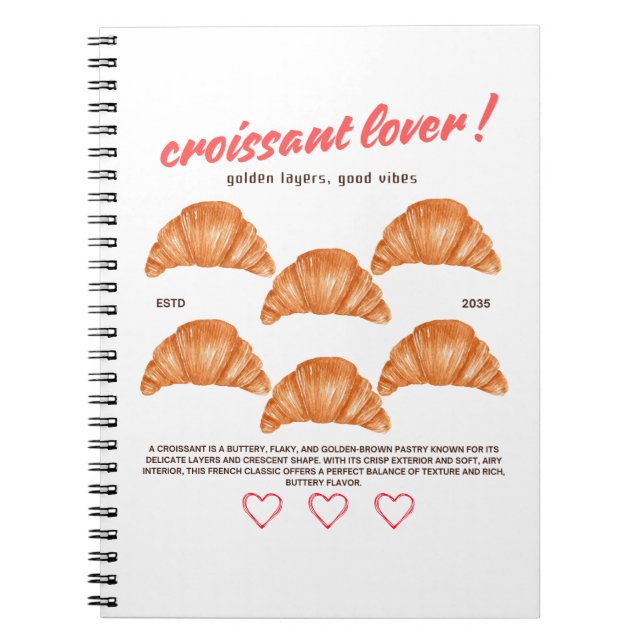 croissant notebook (Front)