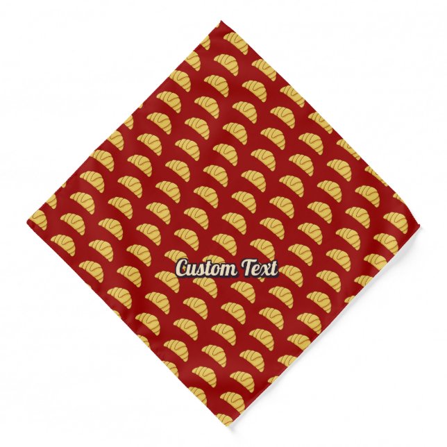 Croissant Pattern Bandana (Front)