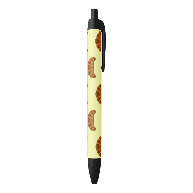 Croissant Pattern French Bakery Cute Food Lover Pen (Bottom (Vertical))