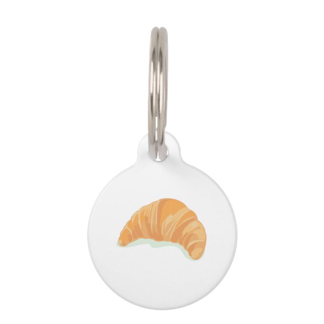 Croissant Pet ID Tag (Front)