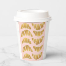 Croissant Rose Handpainted Watercolour 