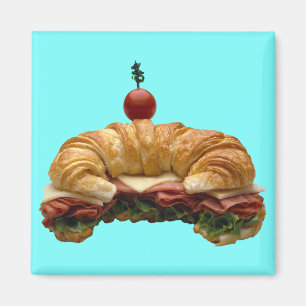 Croissant Sandwich Magnet