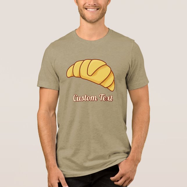Croissant T-Shirt Tri-Blend Shirt (Front)