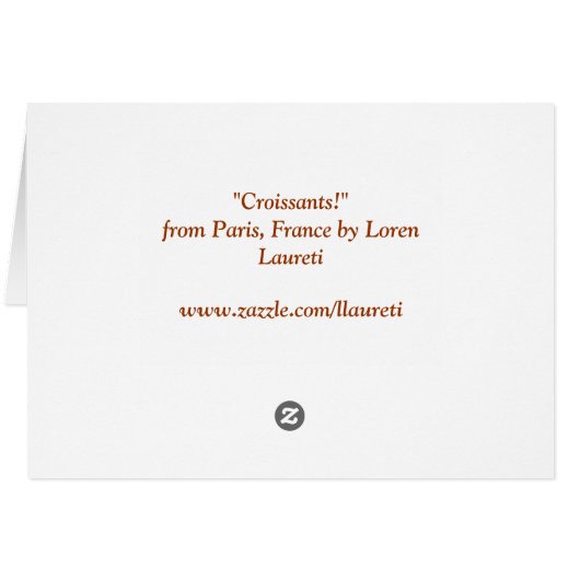 Croissants! (Back Horizontal)