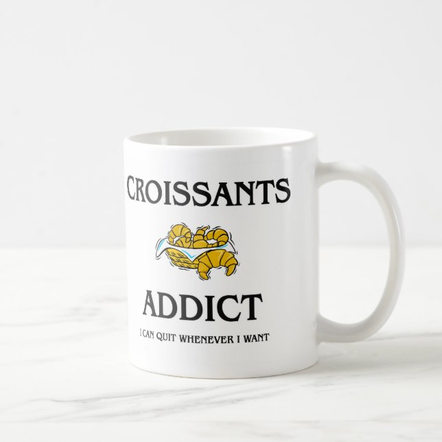 Croissants Addict Coffee Mug (Right)
